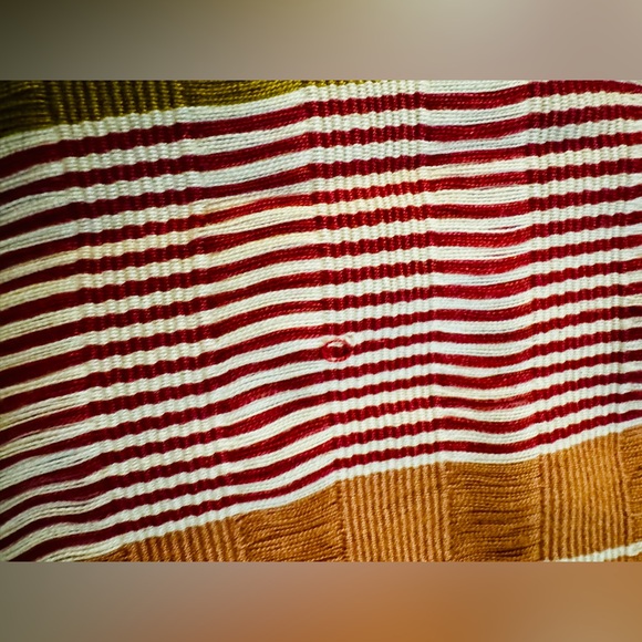 NWT Boutique Poncho Serape Handwoven embroidered Lobos Del Mar - Picture 12 of 13